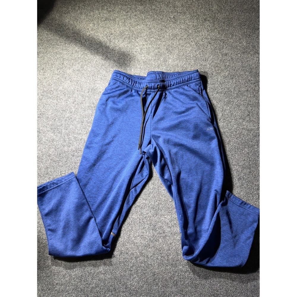 ALIVE Mens Qwick-Dry Training Pants‎ Blue Heathered Athletic Joggers Size M